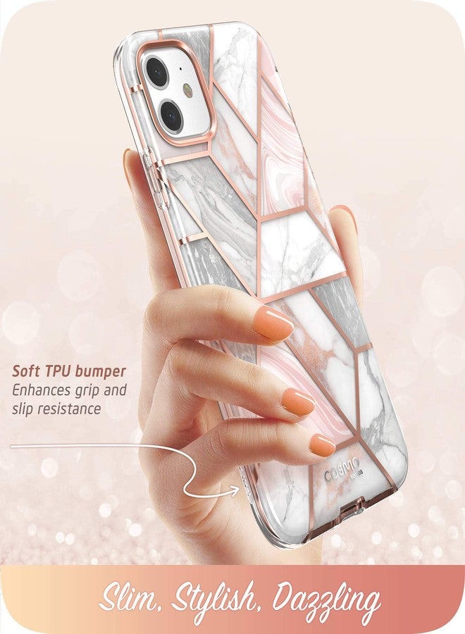 آي-بلاسون جراب i-Blason Cosmo Series لهاتف iPhone 11 (إصدار 2019)، جراب أنيق رفيع يغطي كامل الجسم مع واقي شاشة مدمج، بنقشة الرخام، مقاس 6.1 بوصة - Image 3